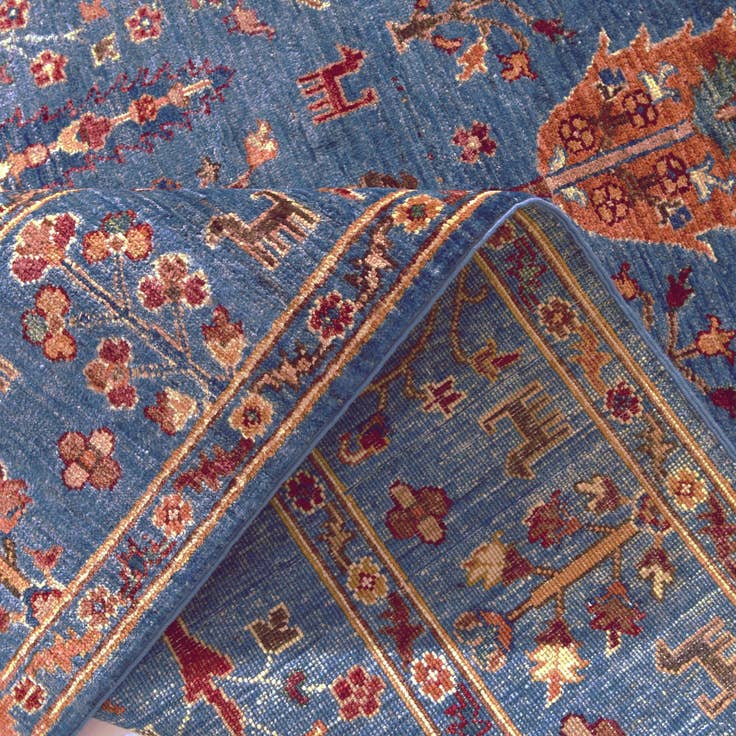 Detail image of 4' 11 x 6' 11 Hand Knotted Ariana Ziegler Rug