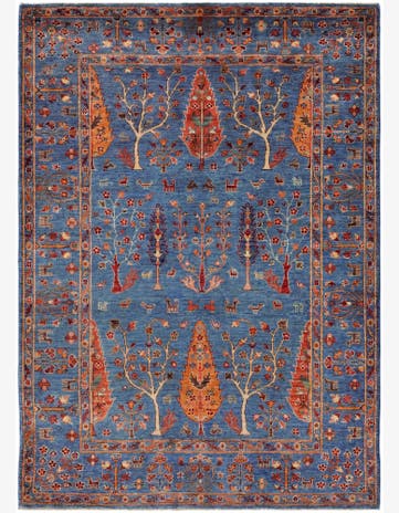 4' 11 x 6' 11 Hand Knotted Ariana Ziegler Rug