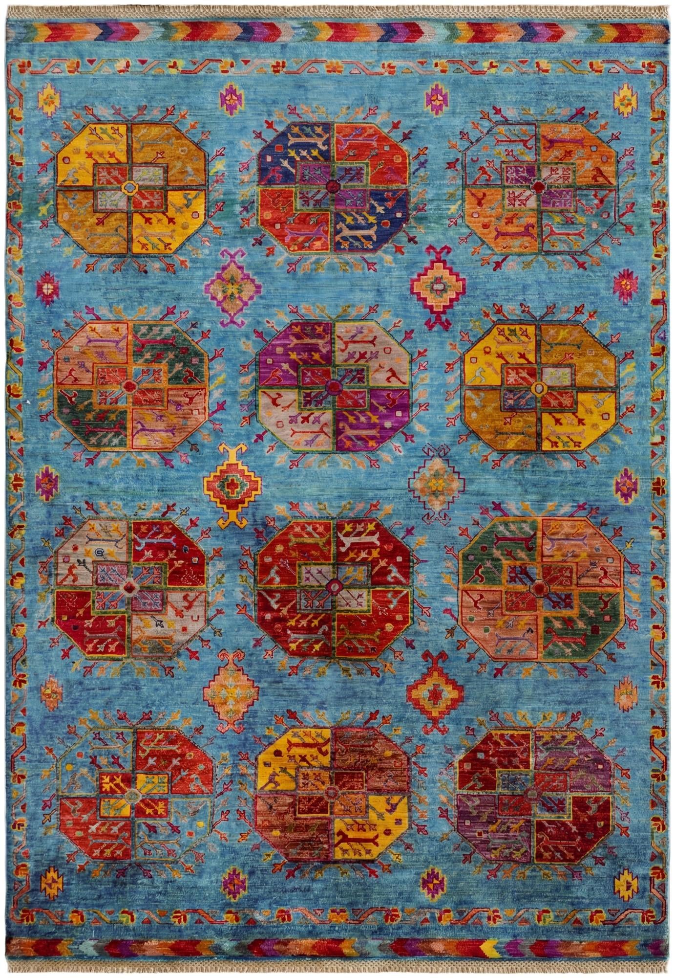 5' 1 x 7' 3 Hand Knotted Ariana Ziegler Rug