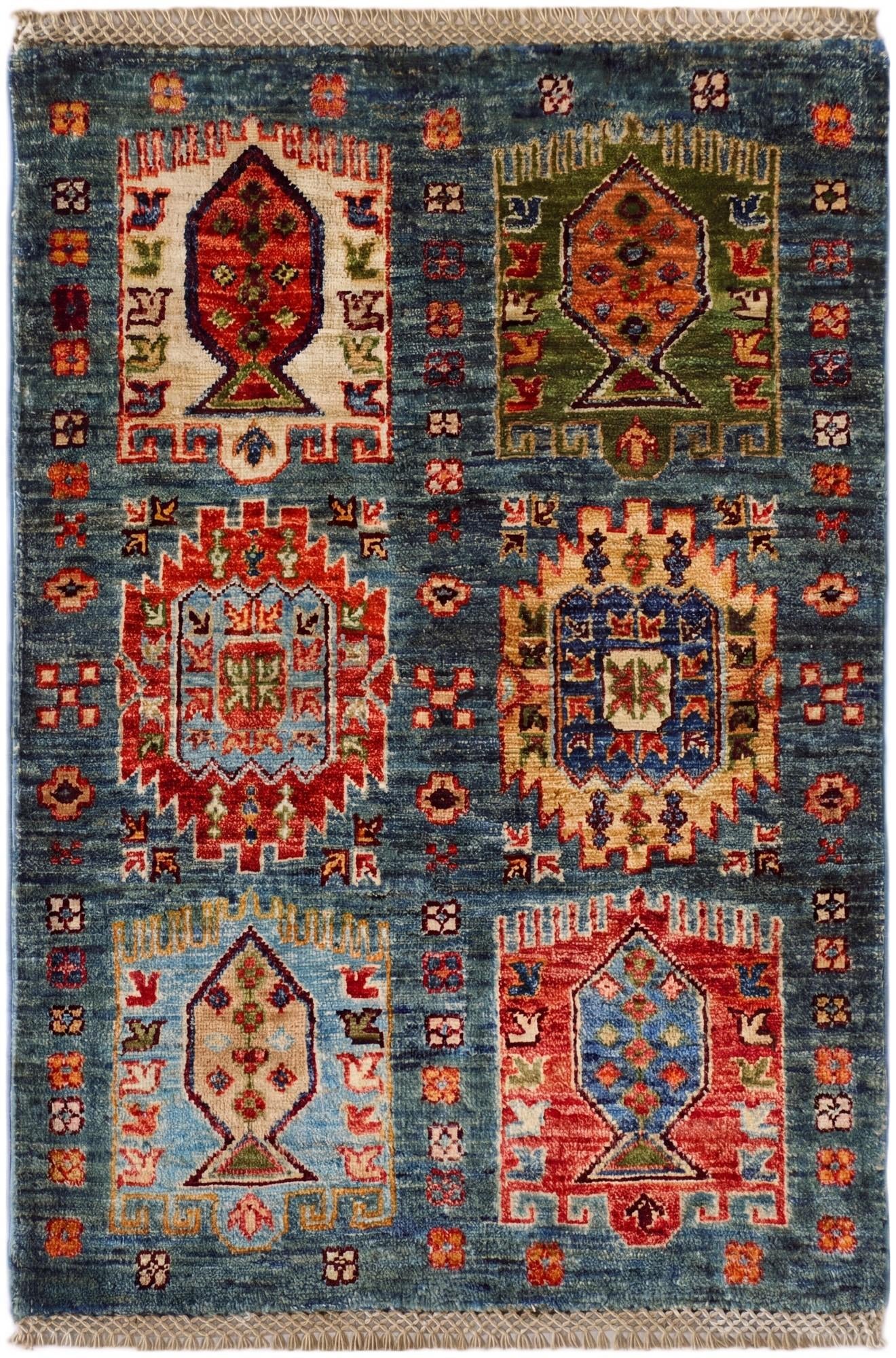 2' x 3' Hand Knotted Ariana Ziegler Rug