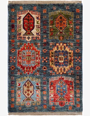 2' x 3' Hand Knotted Ariana Ziegler Rug