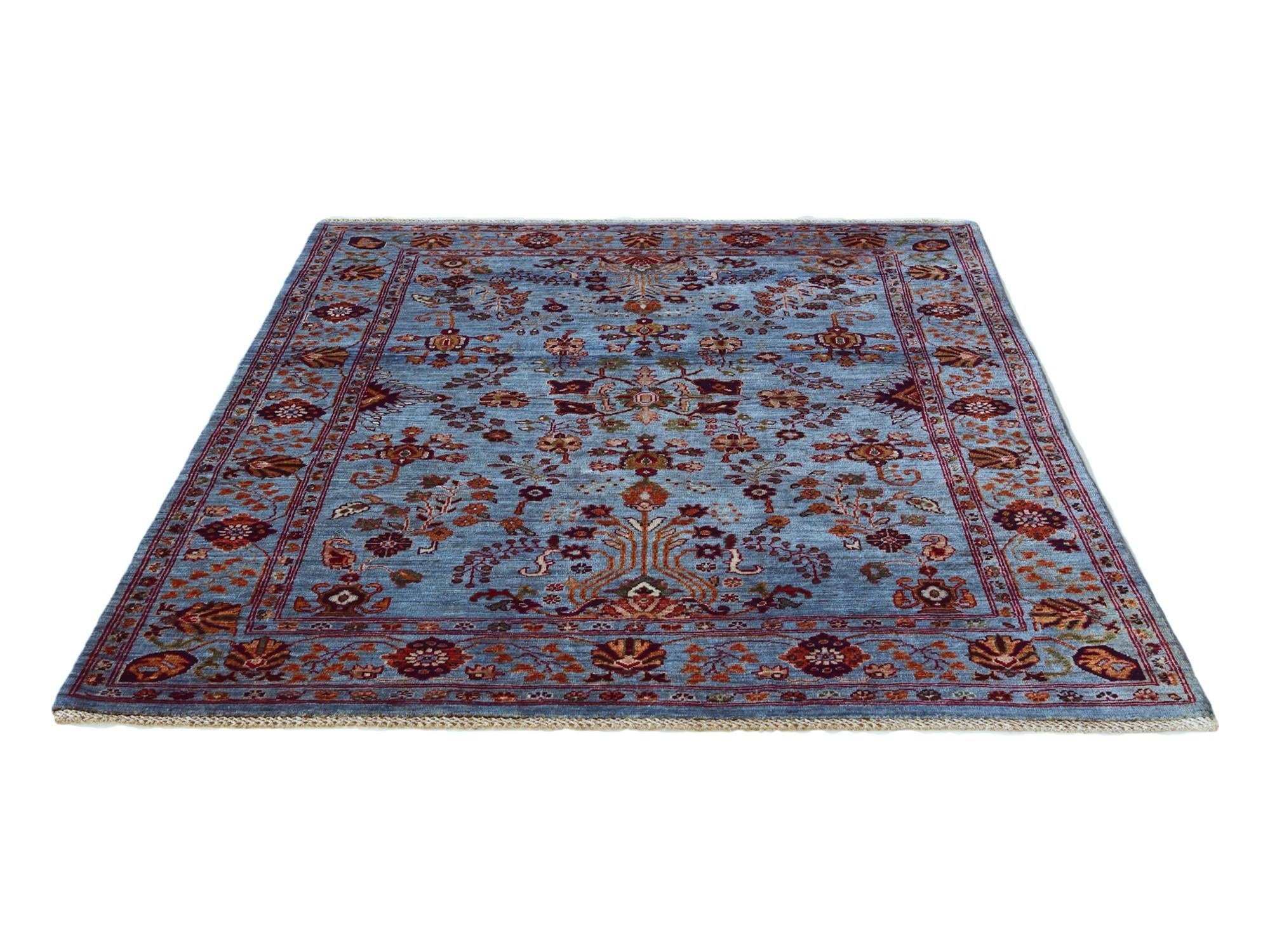 4' 11 x 6' 8 Hand Knotted Ariana Ziegler Rug