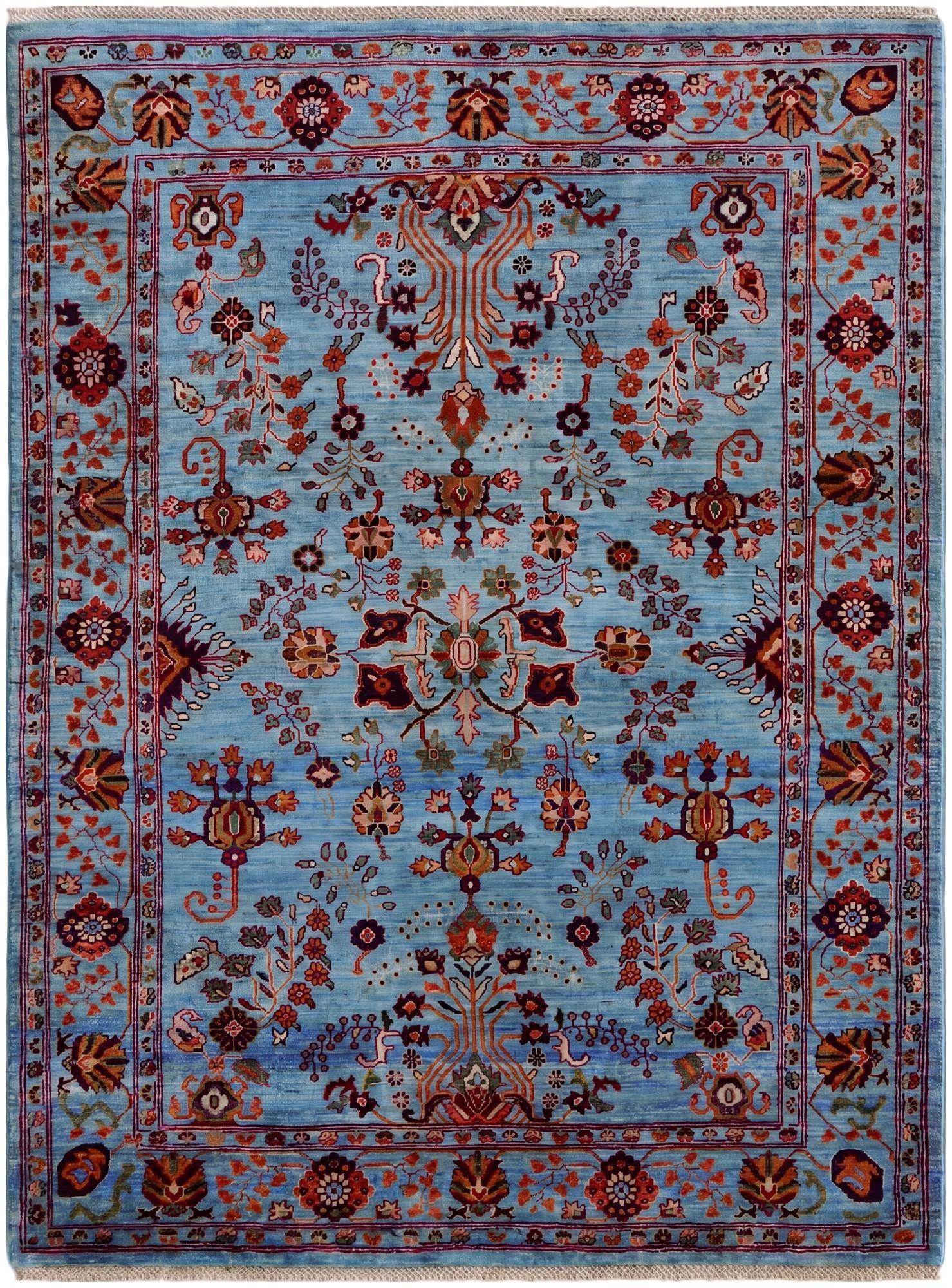 4' 11 x 6' 8 Hand Knotted Ariana Ziegler Rug