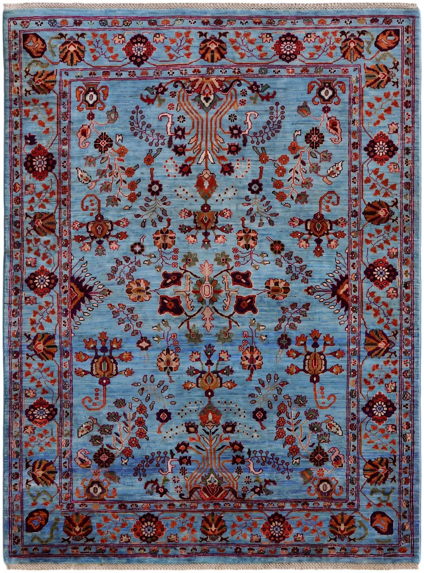 4' 11 x 6' 8 Hand Knotted Ariana Ziegler Rug
