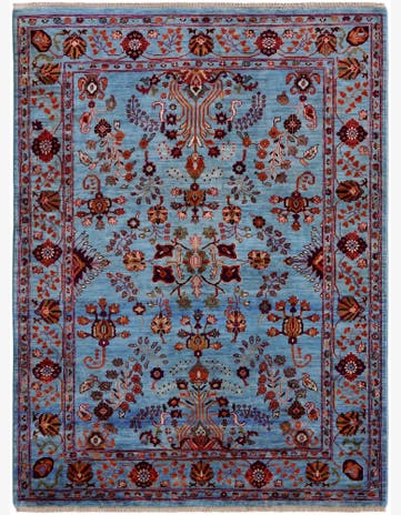 4' 11 x 6' 8 Hand Knotted Ariana Ziegler Rug