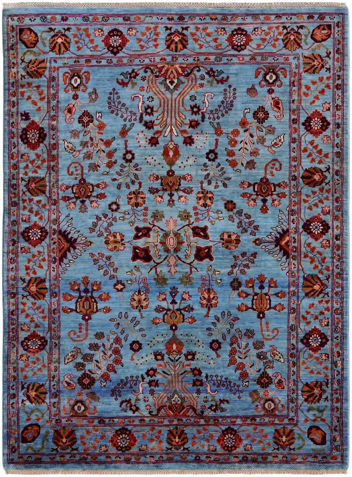 4' 11 x 6' 8 Hand Knotted Ariana Ziegler Rug