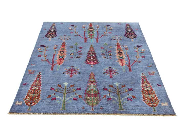4' 1 x 6' Hand Knotted Ariana Ziegler Rug