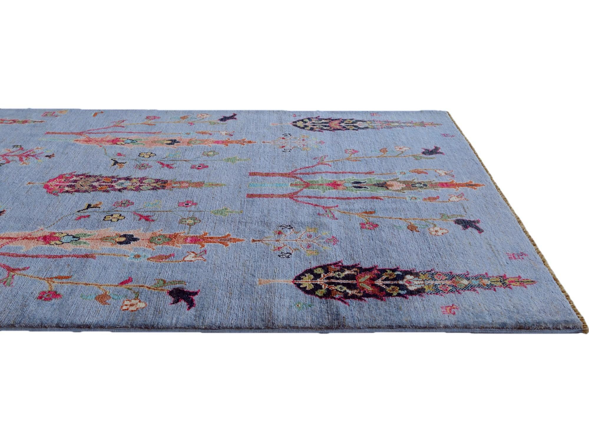 4' 1 x 6' Hand Knotted Ariana Ziegler Rug