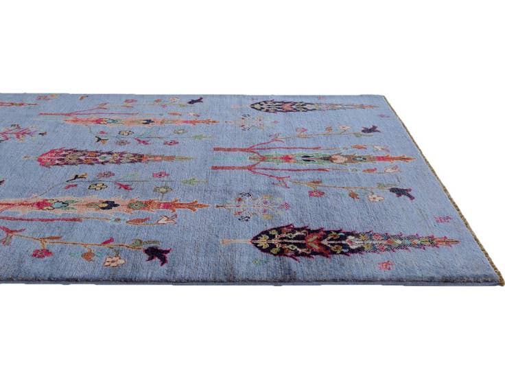 Detail image of 4' 1 x 6' Hand Knotted Ariana Ziegler Rug