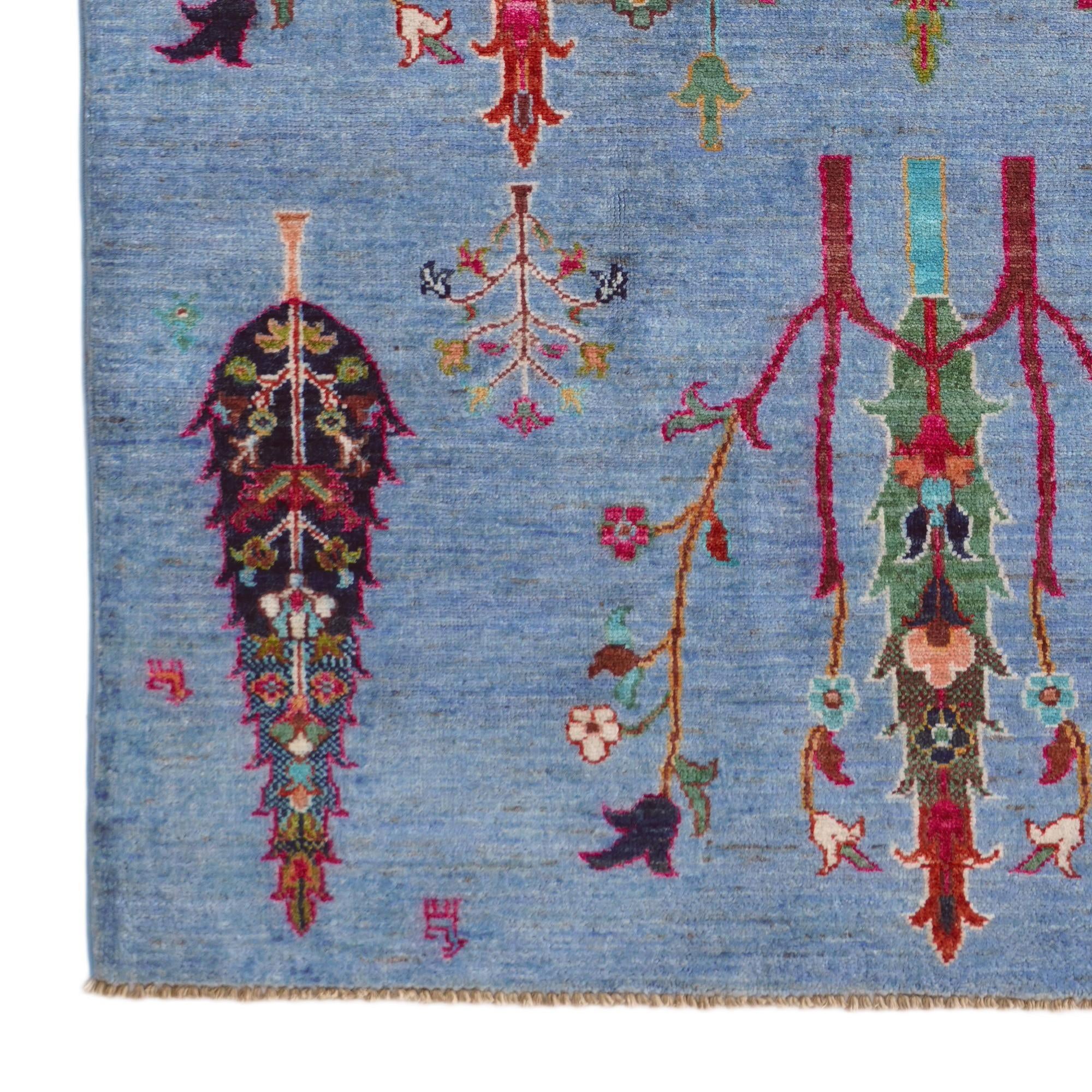 4' 1 x 6' Hand Knotted Ariana Ziegler Rug