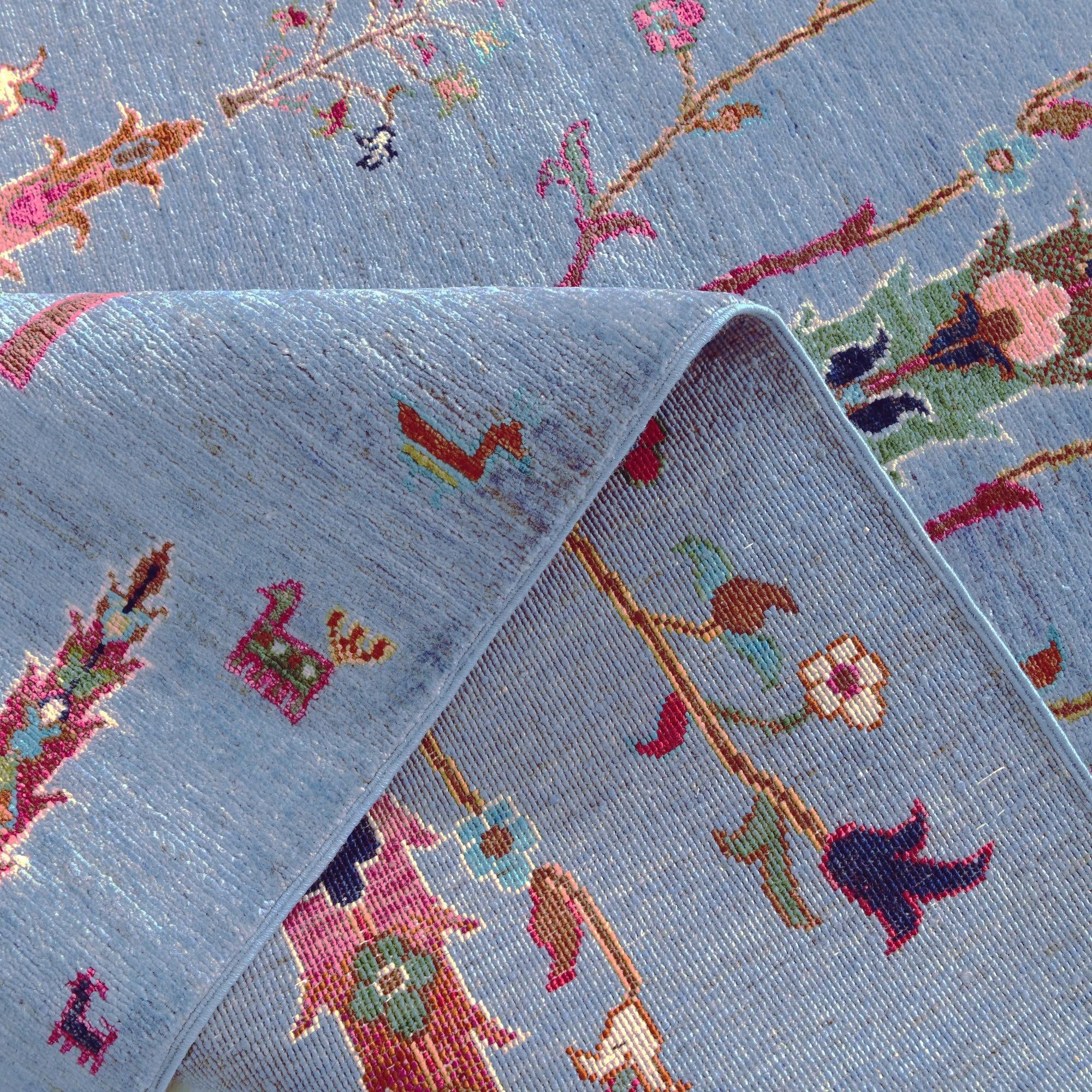 4' 1 x 6' Hand Knotted Ariana Ziegler Rug