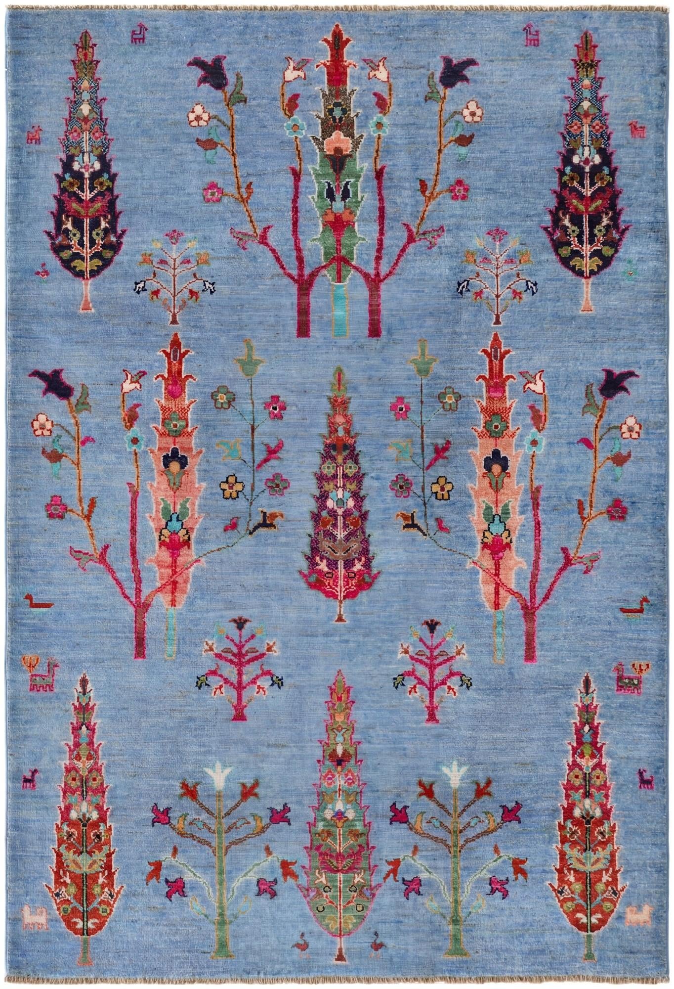 4' 1 x 6' Hand Knotted Ariana Ziegler Rug