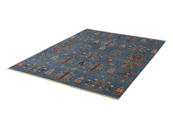 Detail image of 5' 2 x 7' Hand Knotted Ariana Ziegler Rug