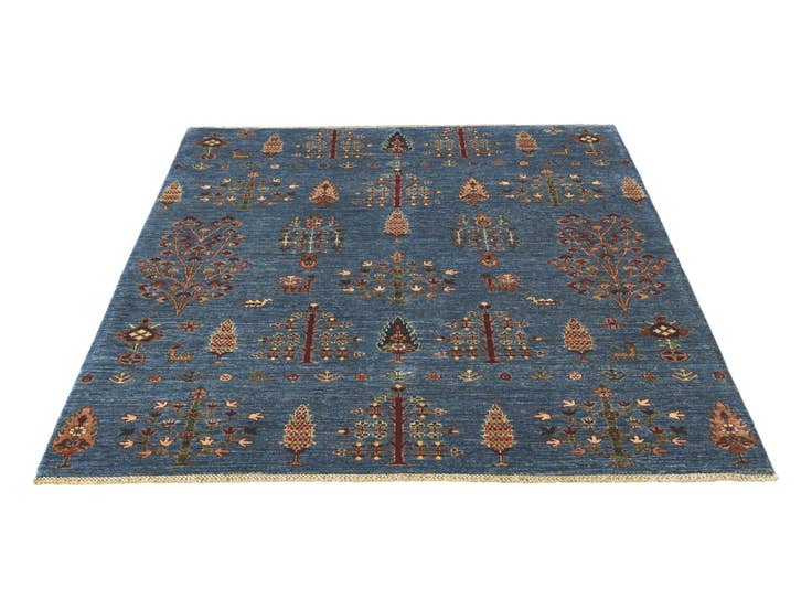 Detail image of 5' 2 x 7' Hand Knotted Ariana Ziegler Rug