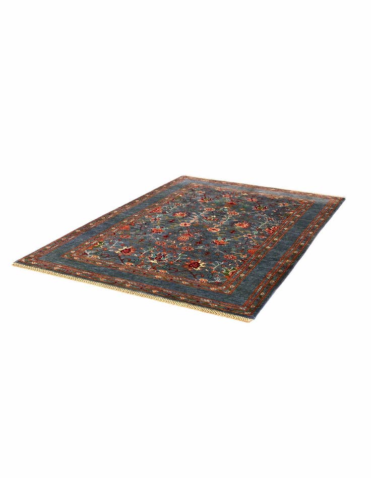 Detail image of 4' 1 x 6' 2 Hand Knotted Ariana Ziegler Rug