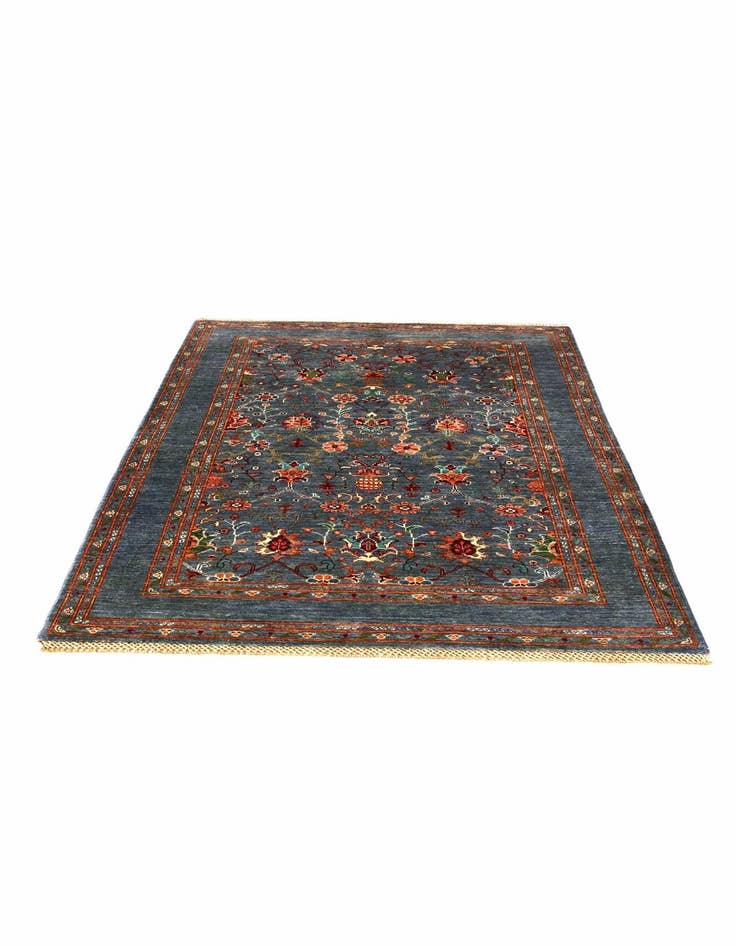 Detail image of 4' 1 x 6' 2 Hand Knotted Ariana Ziegler Rug