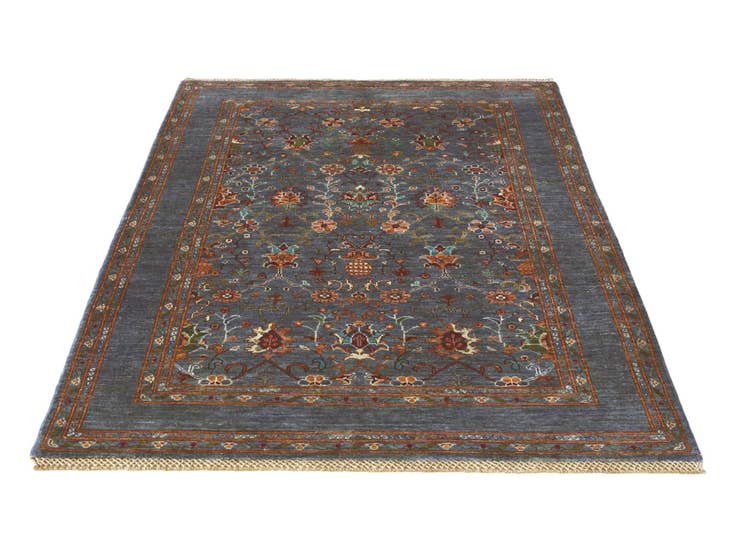 Detail image of 4' 1 x 6' 2 Hand Knotted Ariana Ziegler Rug