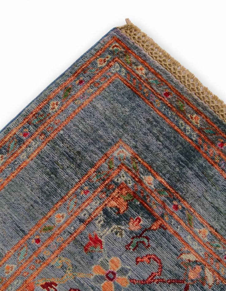 Detail image of 4' 1 x 6' 2 Hand Knotted Ariana Ziegler Rug