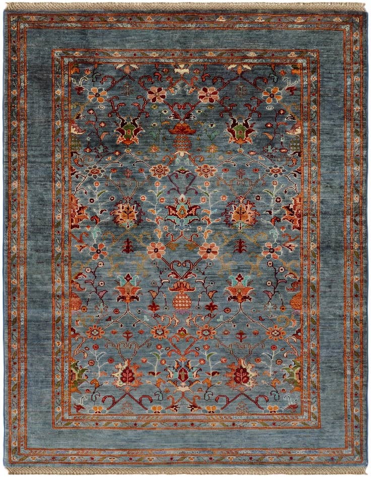Detail image of 4' 1 x 6' 2 Hand Knotted Ariana Ziegler Rug