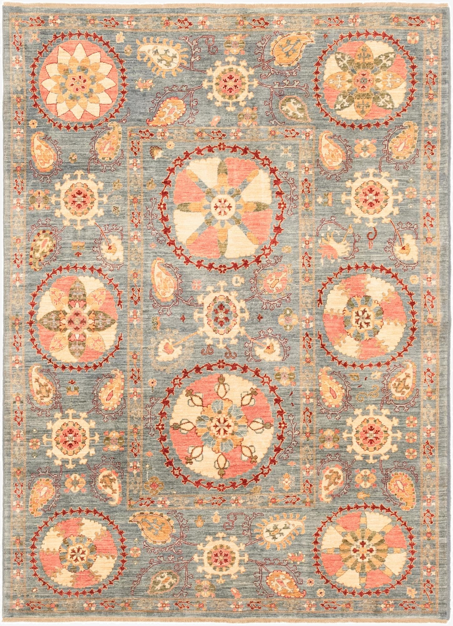 5' 7 x 7' 9  Hand Knotted Ariana Ziegler Oriental Rug