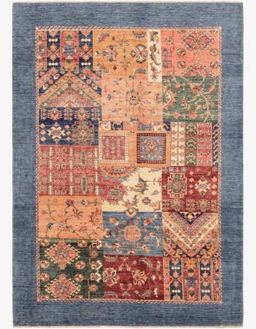 5' 7 x 8' Hand Knotted Ariana Ziegler Rug