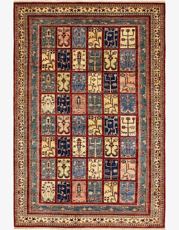 6' 6 x 10' Hand Knotted Ariana Ziegler Rug