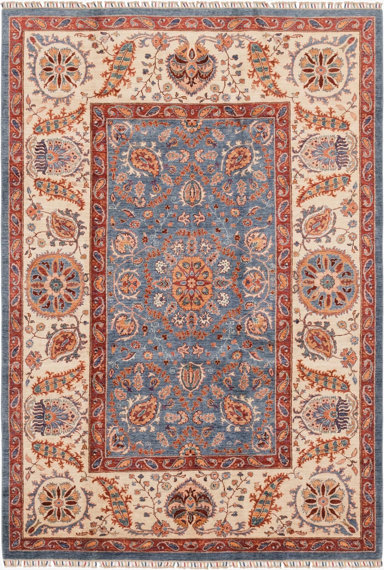 6' 9 x 9' 11  Hand Knotted Ariana Ziegler Rug
