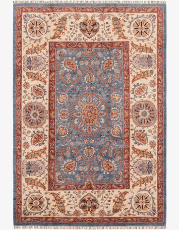 6' 9 x 9' 11 Hand Knotted Ariana Ziegler Rug