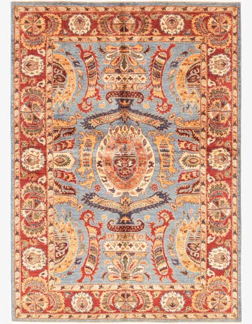 5' 7 x 7' 9 Hand Knotted Ariana Ziegler Rug