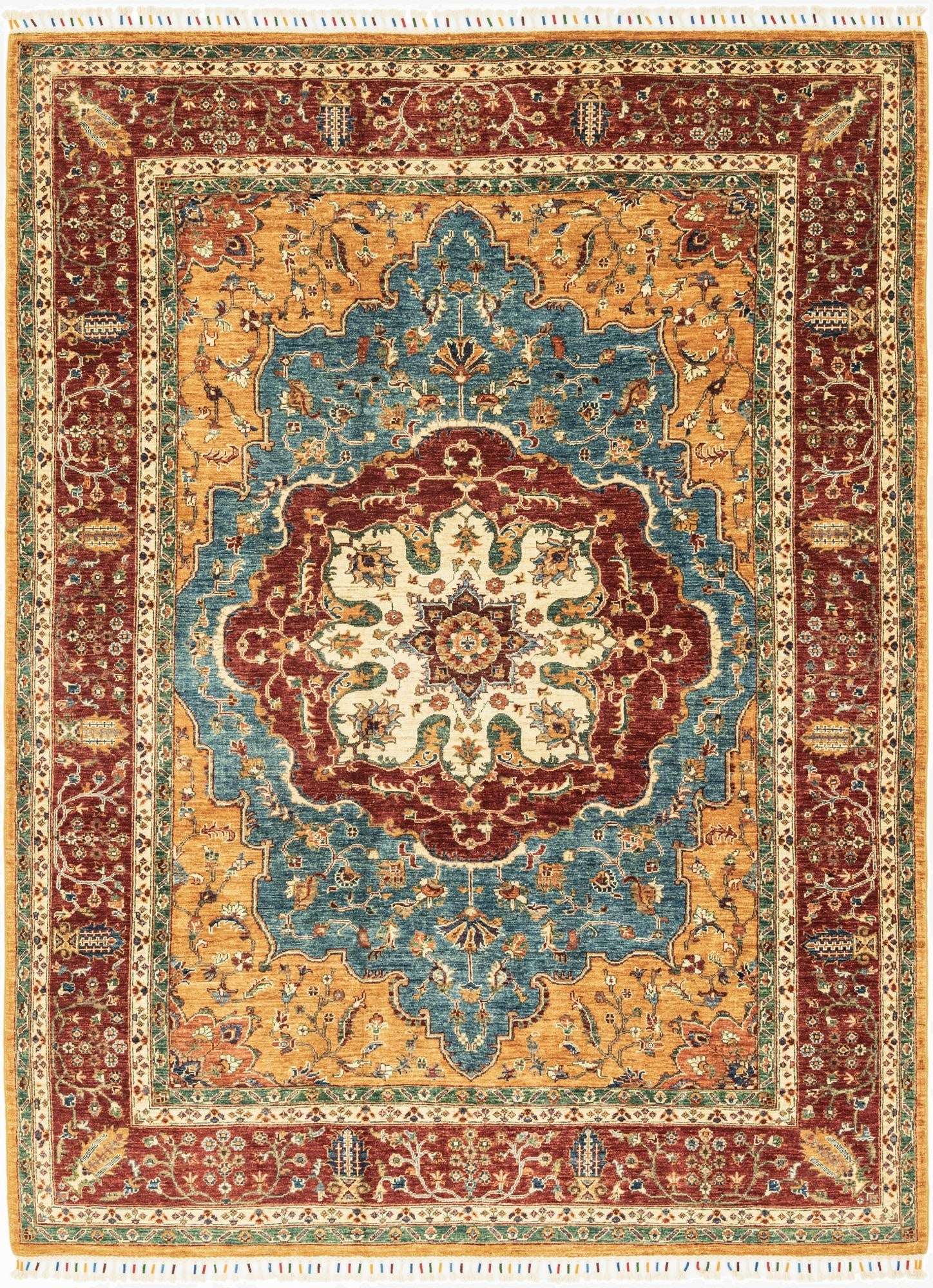 7' x 9' 6  Hand Knotted Ariana Ziegler Rug