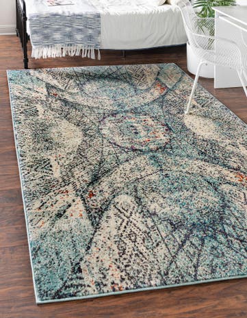 Blue Washable Arte Rug