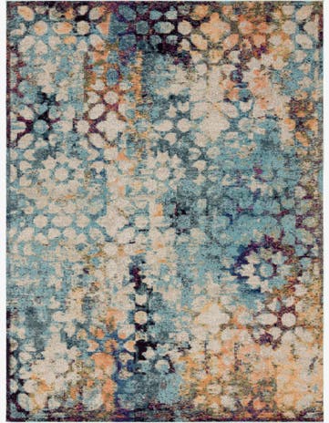 Blue Washable Arte Rug