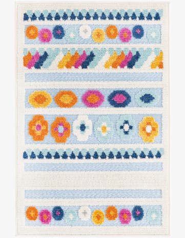 Blue Easy-Clean Aruba Indoor / Outdoor Rug