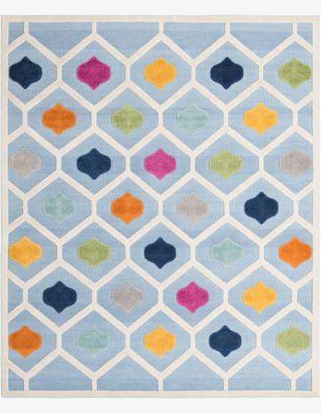 Blue Easy-Clean Aruba Indoor / Outdoor Rug