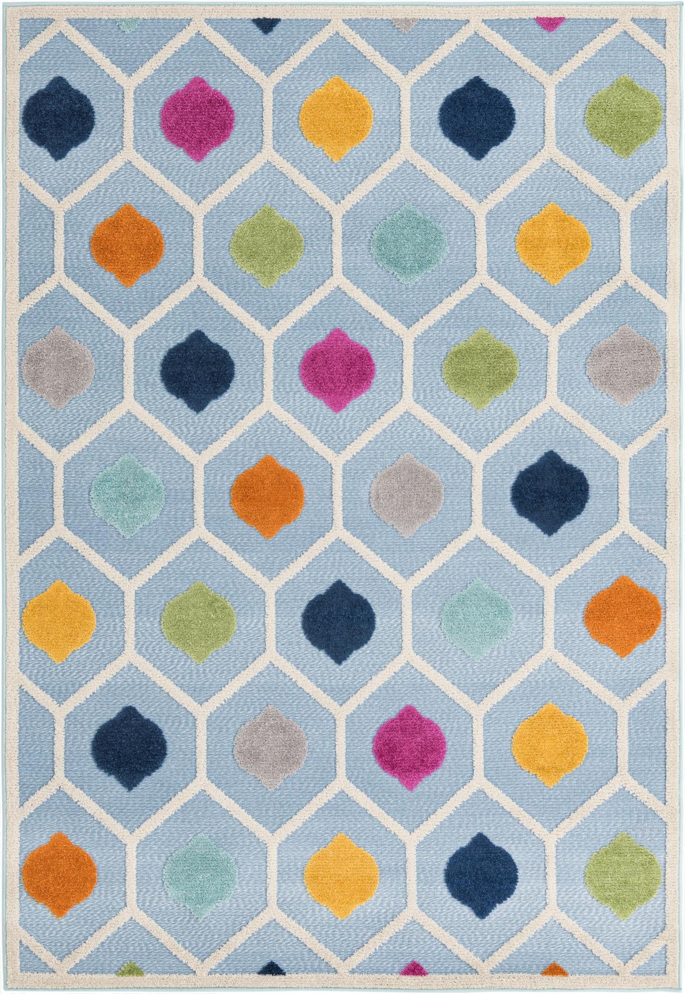 Primary image 5' 3 x 8'  Washable Aruba Indoor / Outdoor Rug