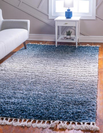 Blue Athena Shag Rug