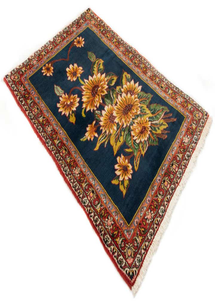 3' 5 x 4' 10 Hand Knotted Bachtiar Persian Wool Rug