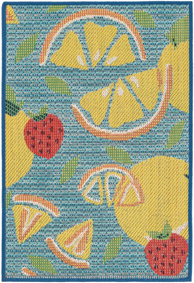 Detail image of 2' x 3' 1 Easy-Clean Baja Indoor / Outdoor Rug