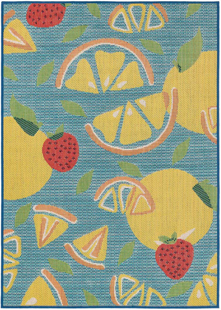 4' 1 x 6' 1 Easy-Clean Baja Indoor / Outdoor Rug