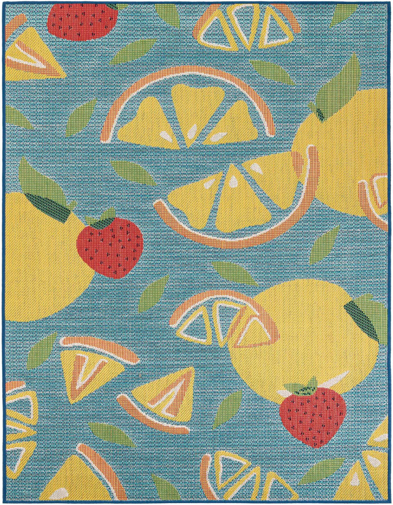5' 3 x 8' Easy-Clean Baja Indoor / Outdoor Rug