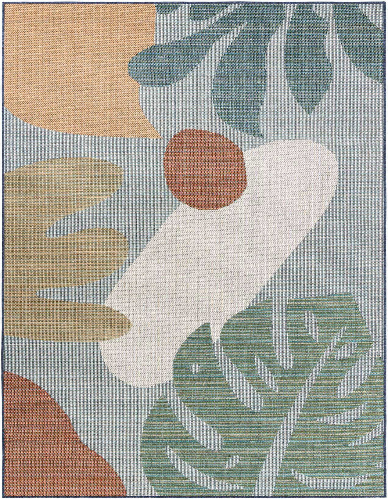 6' 1 x 9' Easy-Clean Baja Indoor / Outdoor Rug