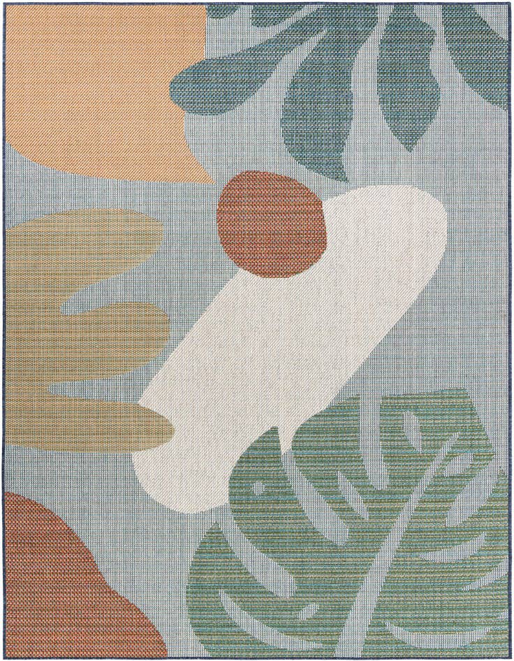 Detail image of 6' 1 x 9' Easy-Clean Baja Indoor / Outdoor Rug