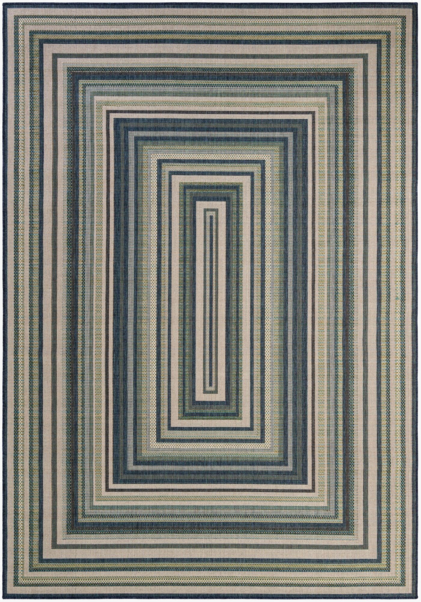 Primary image 7' 10 x 11'  Washable Baja Indoor / Outdoor Rug