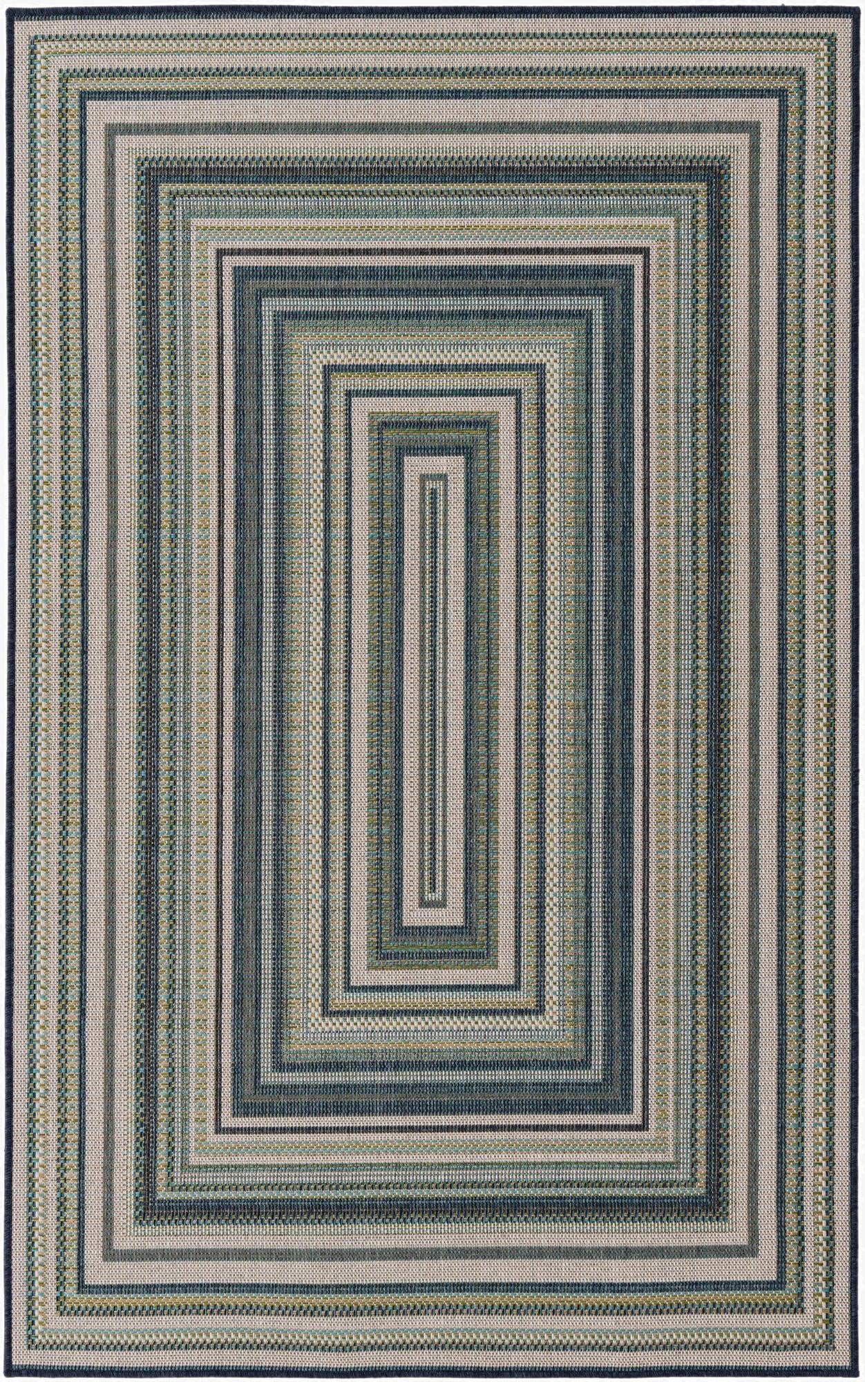 Primary image 5' 3 x 7' 7  Washable Baja Indoor / Outdoor Rug