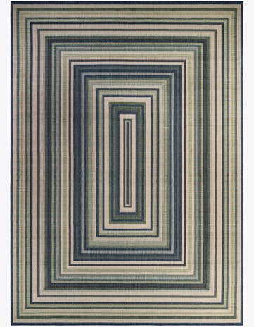 Blue Easy-Clean Baja Indoor / Outdoor Rug