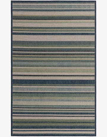 Blue Easy-Clean Baja Indoor / Outdoor Rug