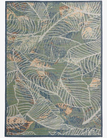 Blue Easy-Clean Baja Indoor / Outdoor Rug