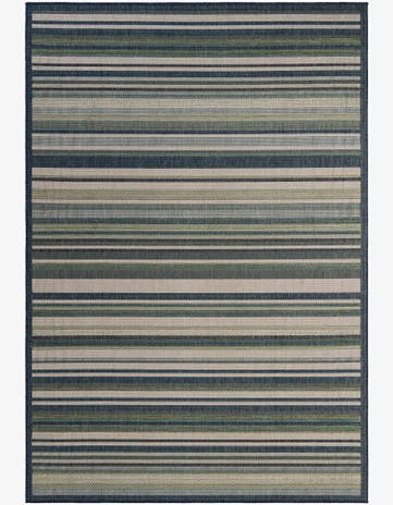 Blue Easy-Clean Baja Indoor / Outdoor Rug