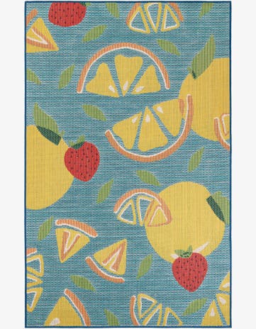 5' 3 x 8' Easy-Clean Baja Indoor / Outdoor Rug