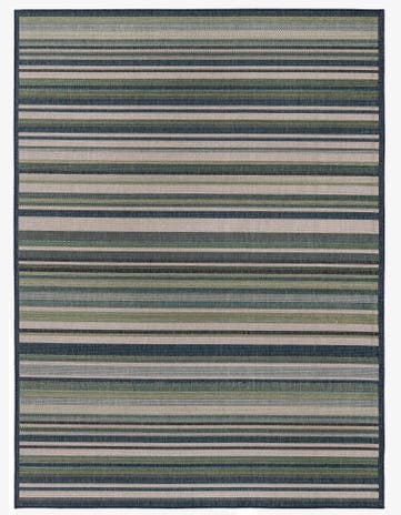 Blue Easy-Clean Baja Indoor / Outdoor Rug